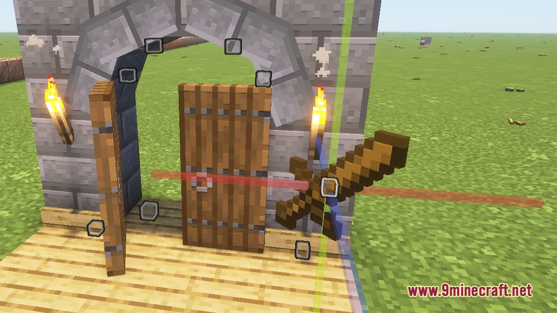 Inherent Statues Mod Screenshot 2 Using the Inherent Statues Mod to adjust a wooden sword display in Minecraft