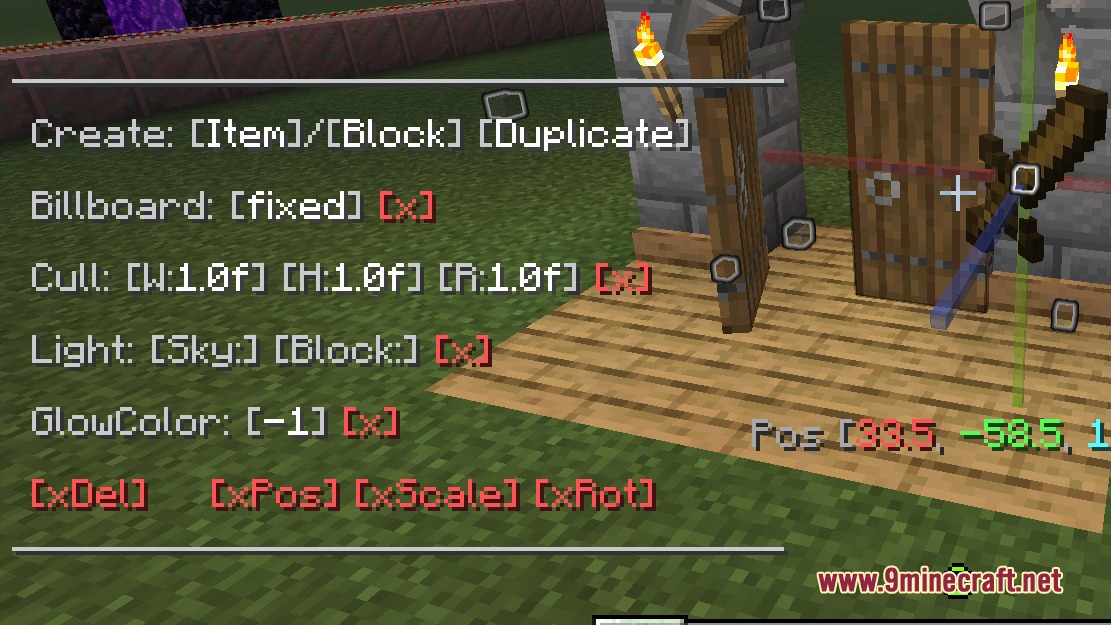 Inherent Statues Mod Screenshot 5 Inherent Statues Mod interface for editing item and block displays in survival