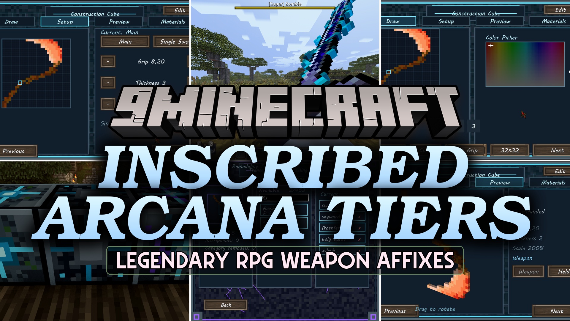 Inscribed Arcana Tiers Mod (1.21.1) – Turn Monster Drops Into Powerful RPG Loot