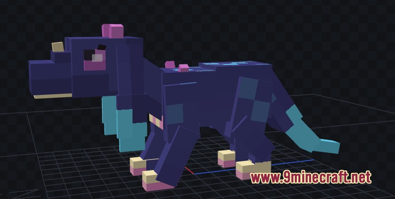 Instinct Born Power Mod Screenshot 5 A purple Earth Dragon Araba model from the Instinct Born Power mod