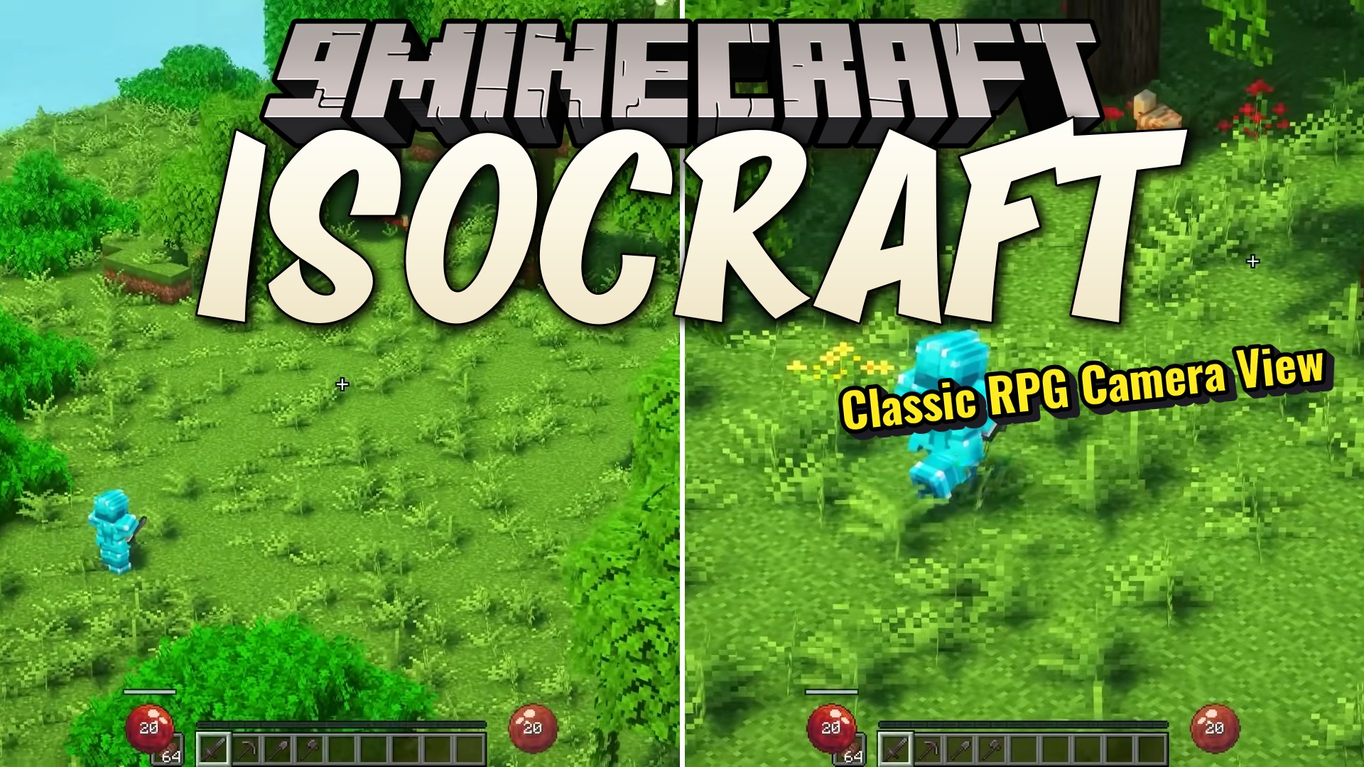 Isocraft Mod (1.21.11) – Play Minecraft Like an Isometric Action RPG