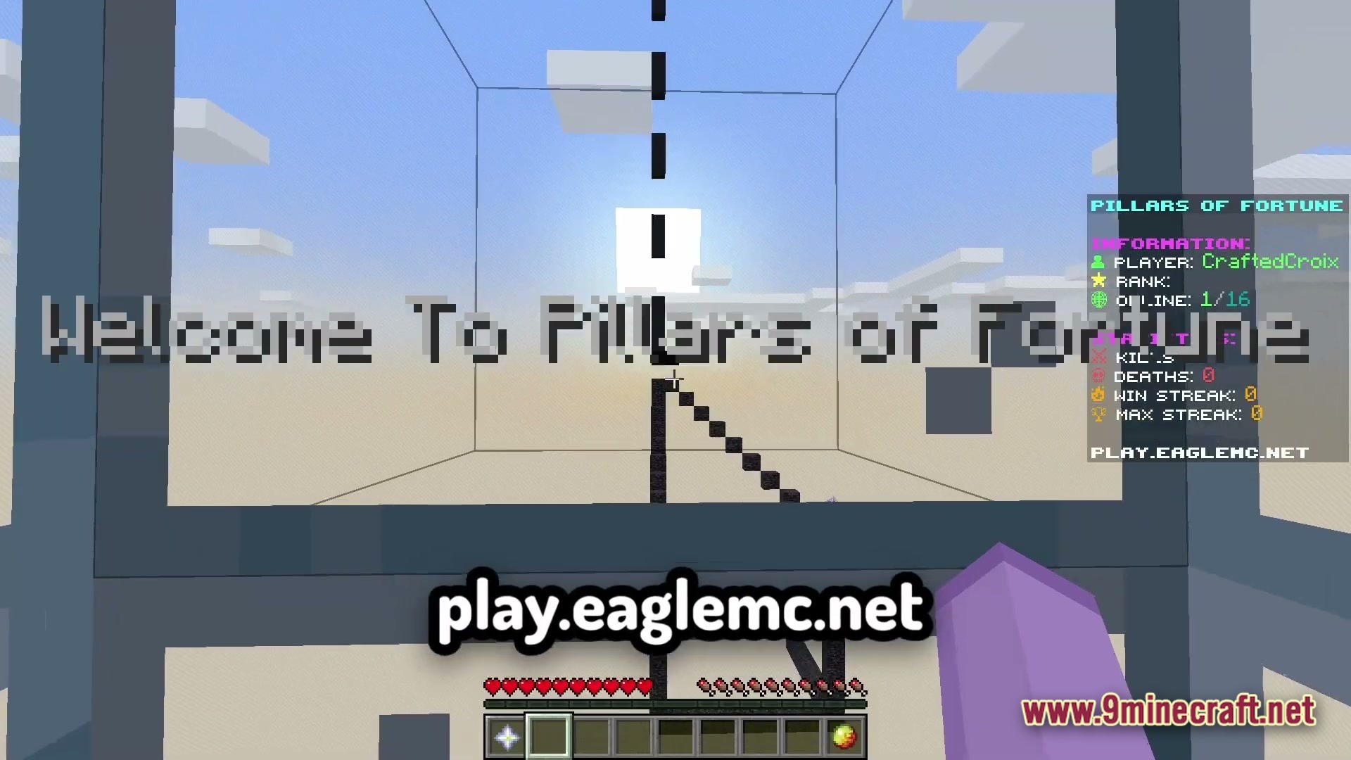 JK's Pillars of Fortune Map (26.2, 1.20.1) – Survive Chaotic Pillar Duels — screenshot 3