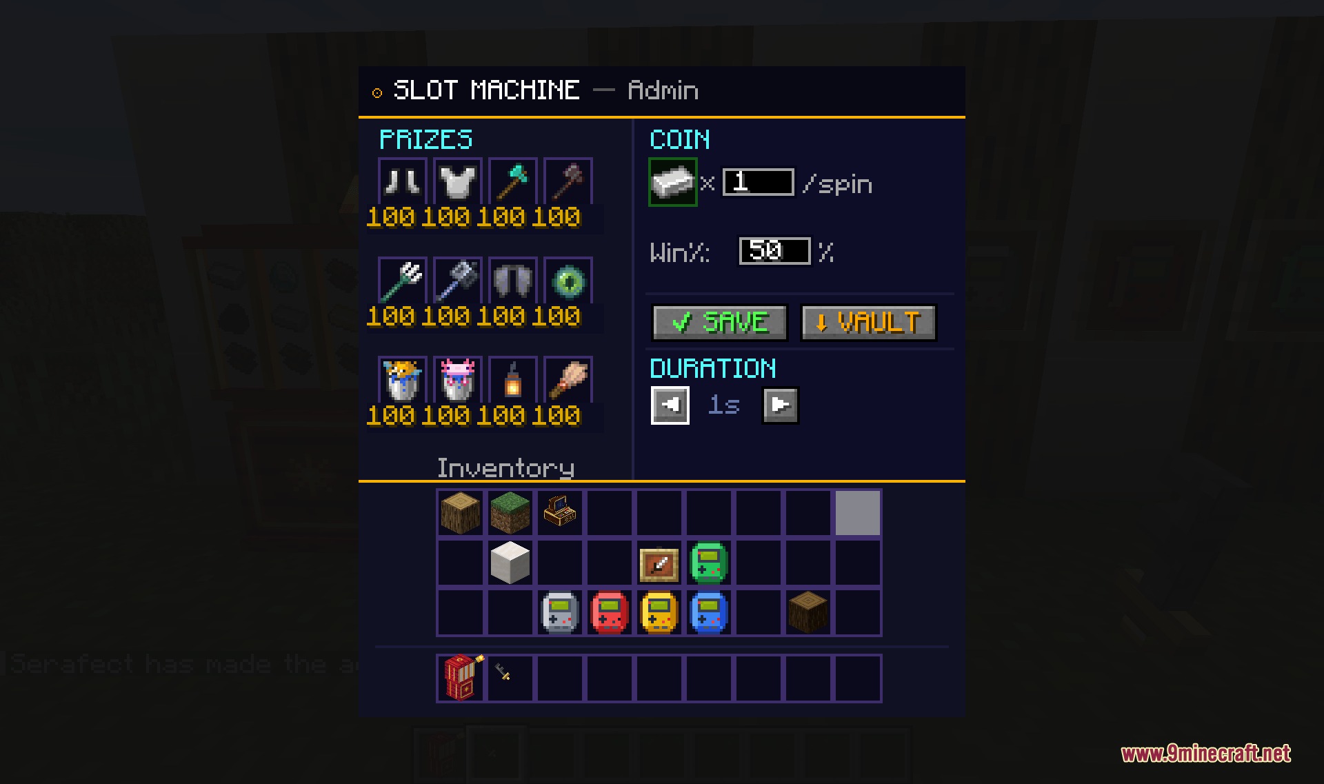 Jackpot Terminal Core Mod (1.21.1) – Play Casino Minigames and Bet with Friends — screenshot 2