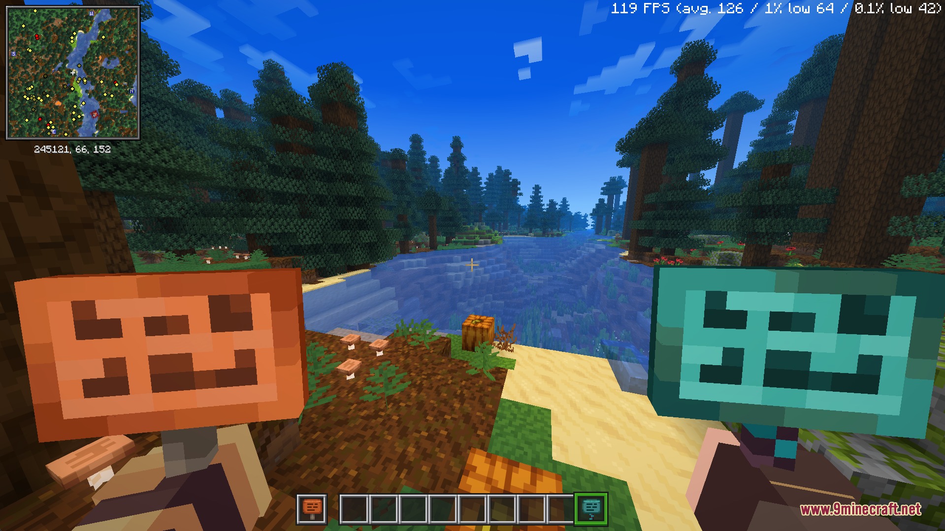 Just 3 D Stuffs Resource Pack Screenshot 5 Just 3 D Stuffs Resource Pack adds 3D models for acacia and warped signs