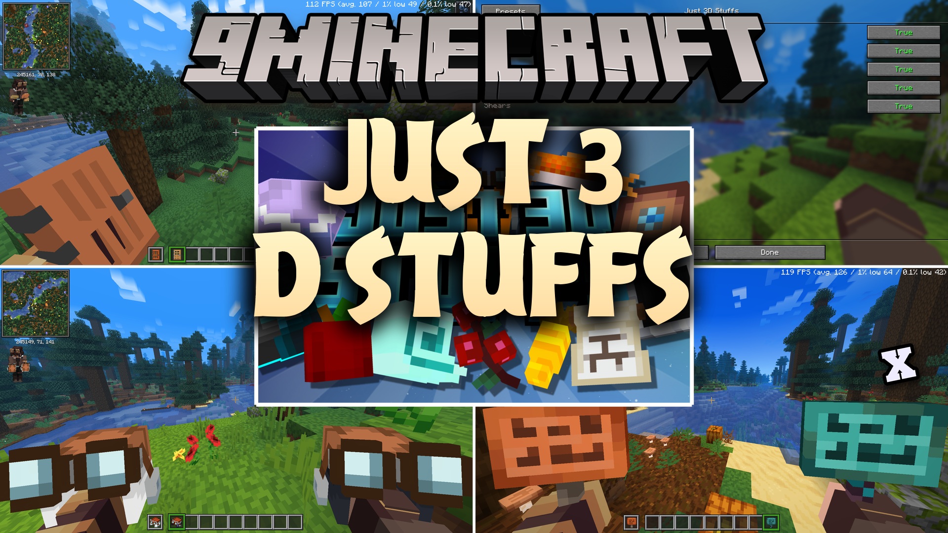 Just 3 D Stuffs Resource Pack