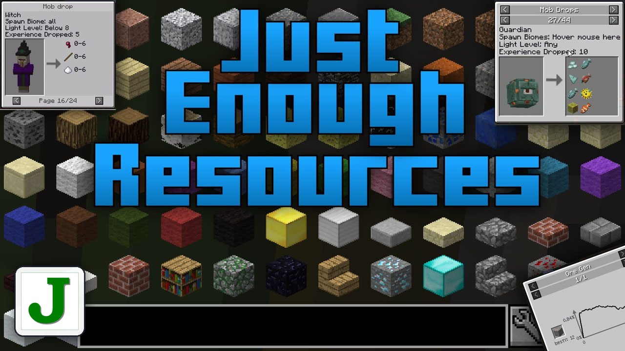 Just Enough Resources Mod (26.2, 1.20.1) – JER, Efficient Resource Management