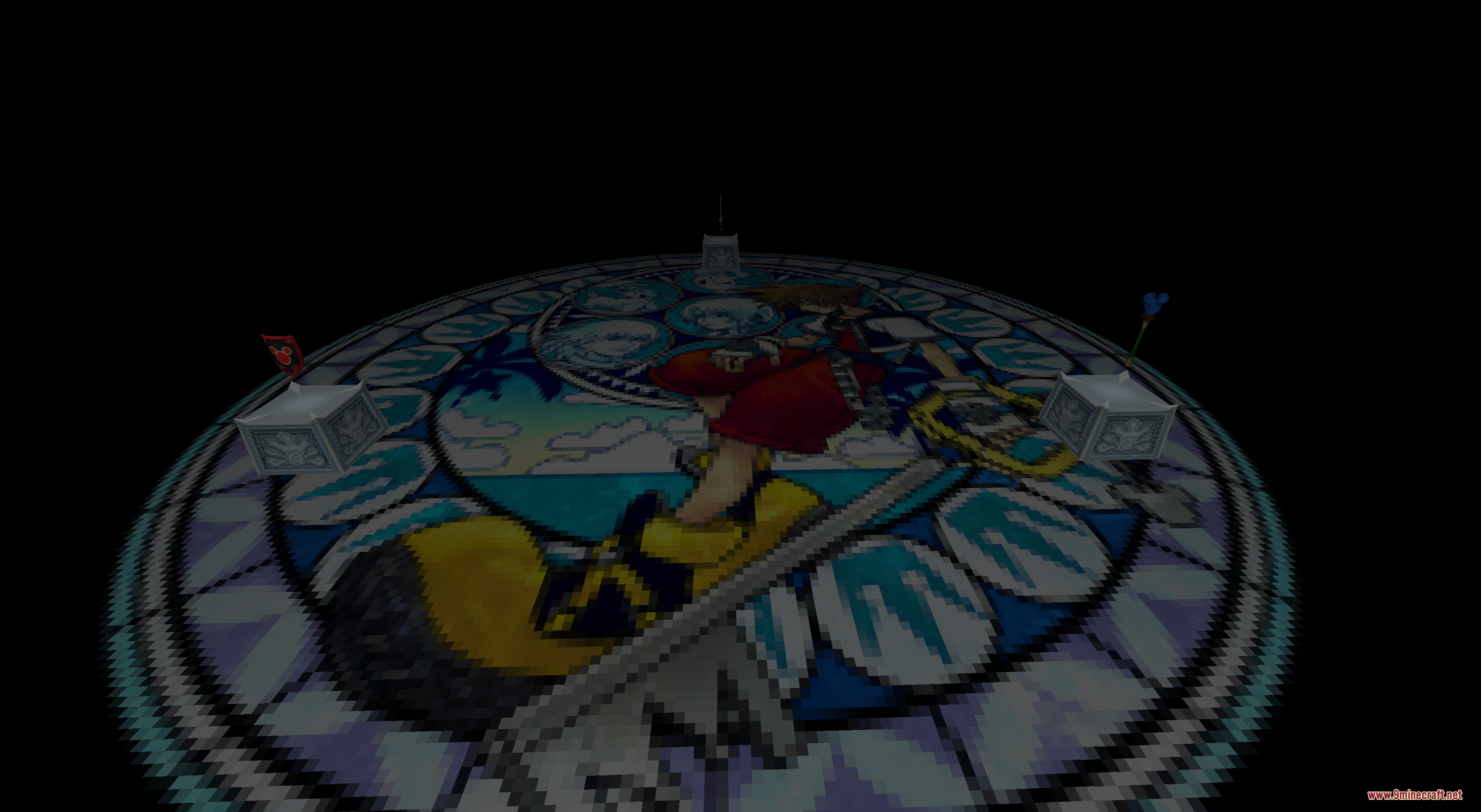 Kingdom Keys 2 Mod Screenshot 1 A large circular mosaic floor in the Station of Awakening dimension