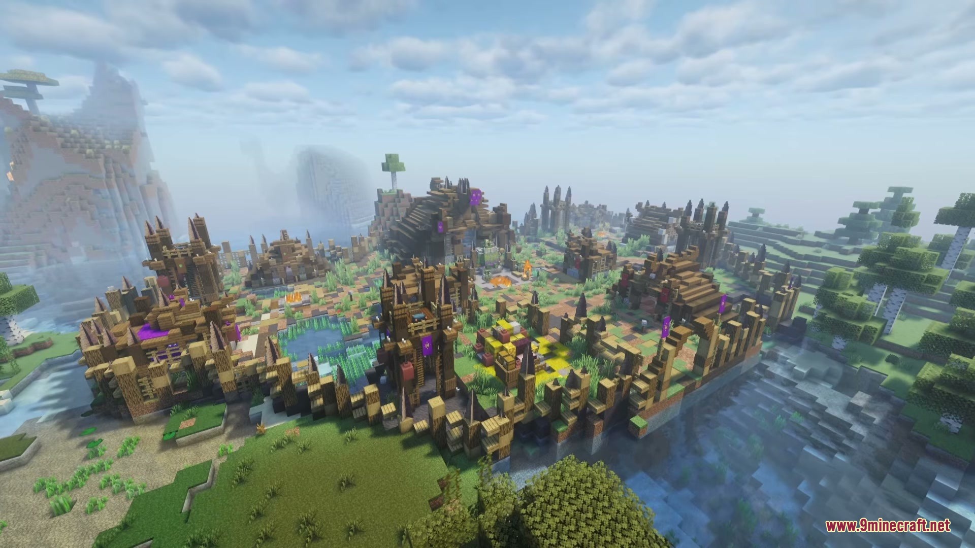 Kings & Monsters Mod Screenshot 6 A large wooden ogre settlement from the Kings and Monsters Mod