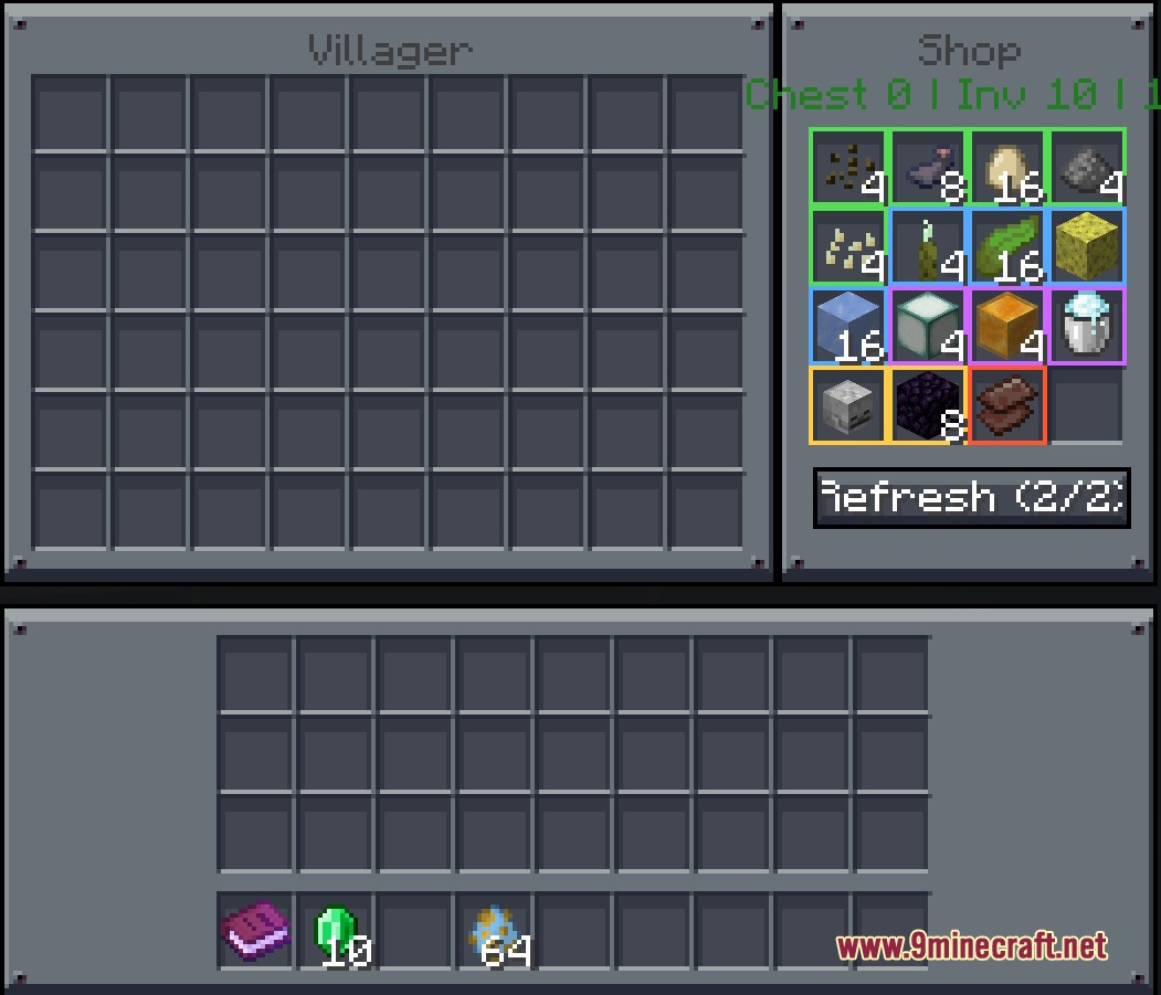 Kinship Vanguard Mod Screenshot 7 Custom trading interface showing a villager shop with various items for sale
