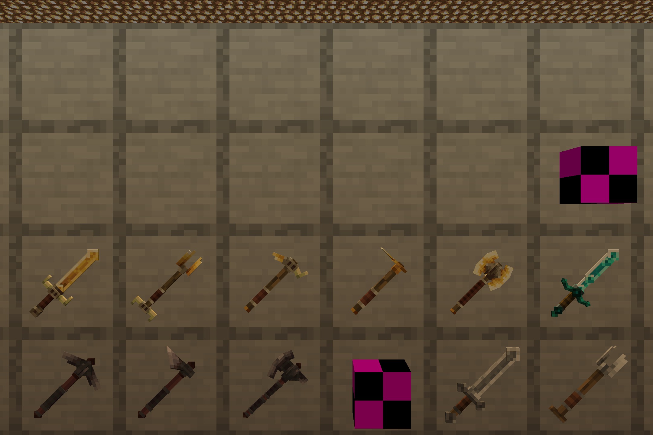 Klauzera's 3D Weapons Resource Pack Screenshot 3 Various 3D weapon and tool models from Klauzera 3D Weapons Resource Pack