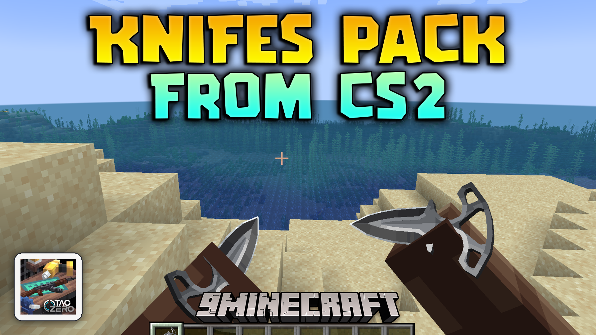 Knifes Pack from CS2 Mod (1.20.1) – Survive Gun Reloads with Tactical Blades
