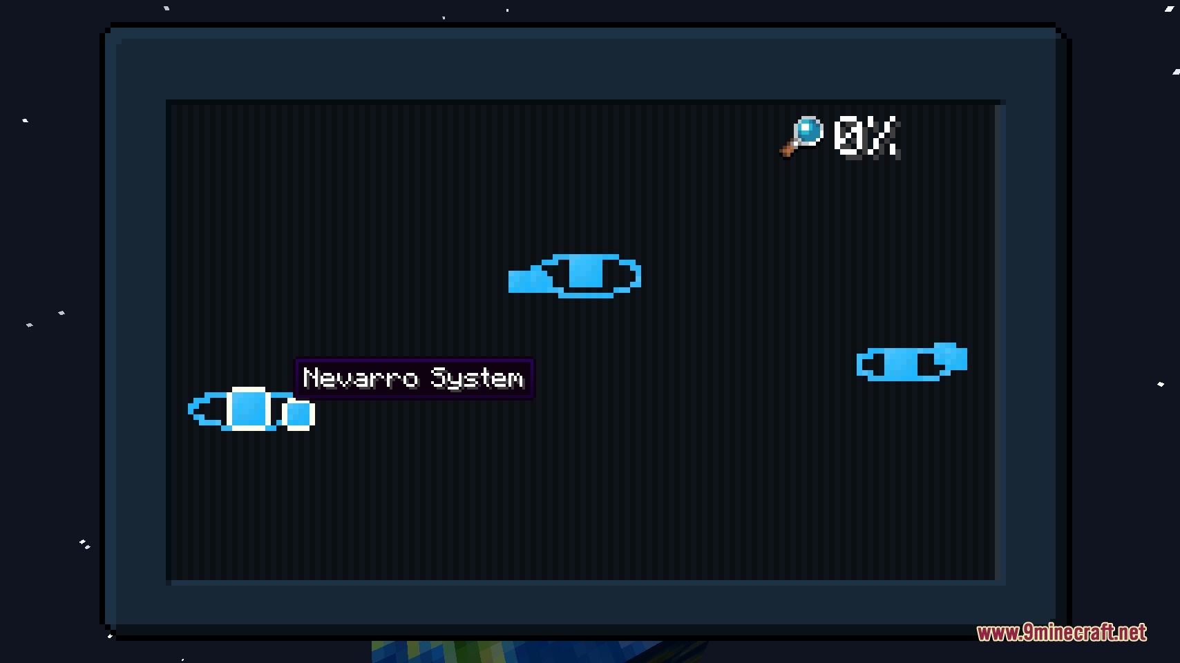 A galactic navigation menu for space travel in Kyber and Chrome Mod