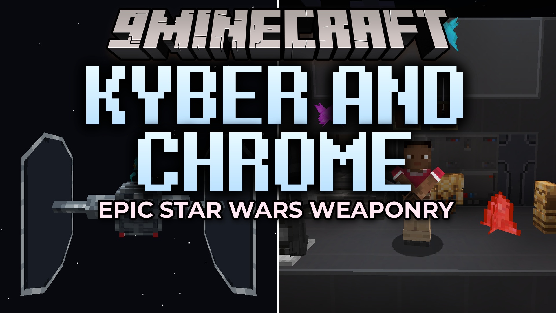 Kyber and Chrome Mod (1.21.1) – Forge Beskar Armor and Battle