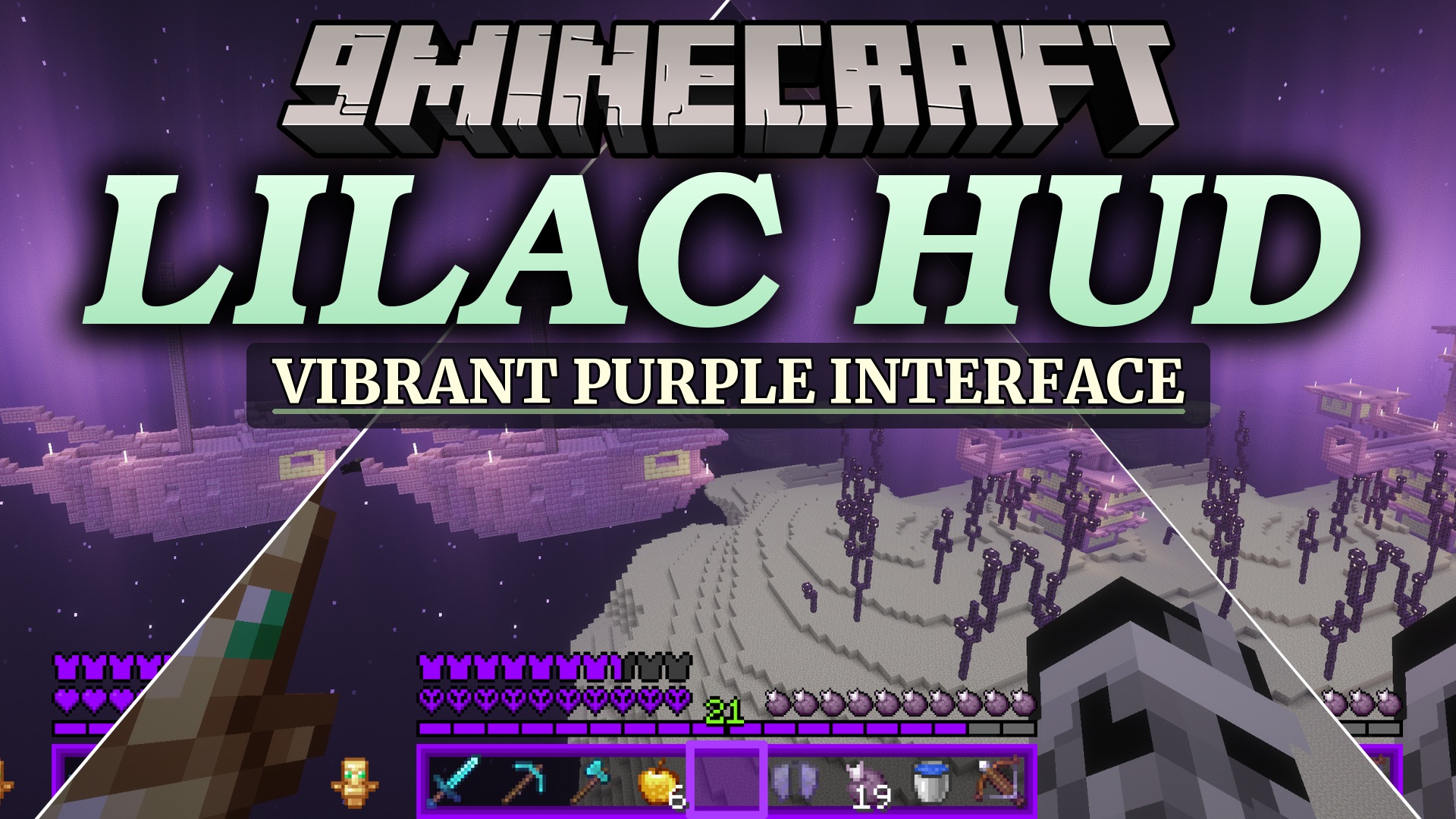 LILAC HUD Resource Pack (26.2, 1.21.11) – Soft Purple Aesthetics