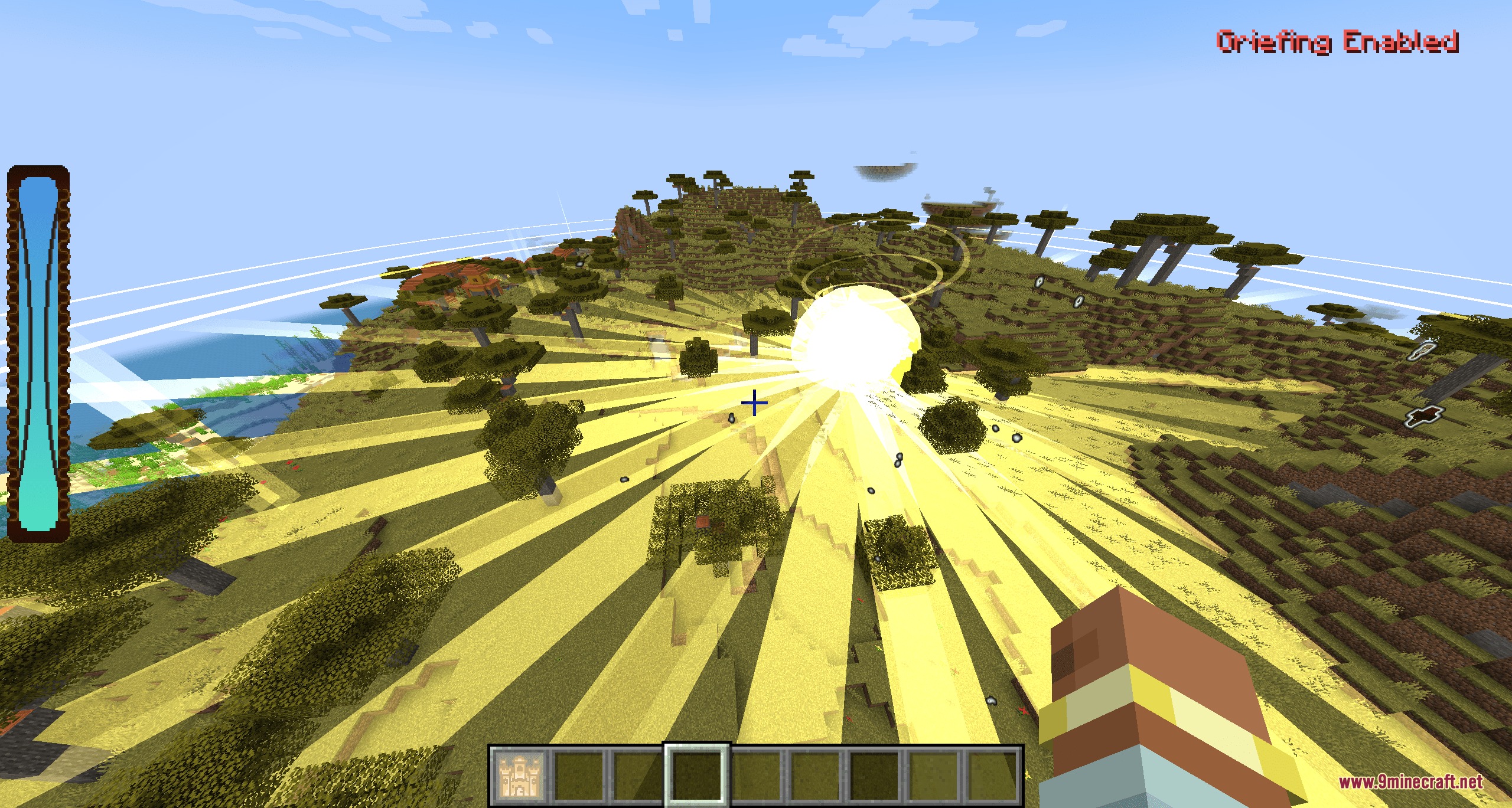 LOTM Craft Mod Screenshot 7 A powerful Beyonder ability from LOTM Craft Mod creates a bright light explosion