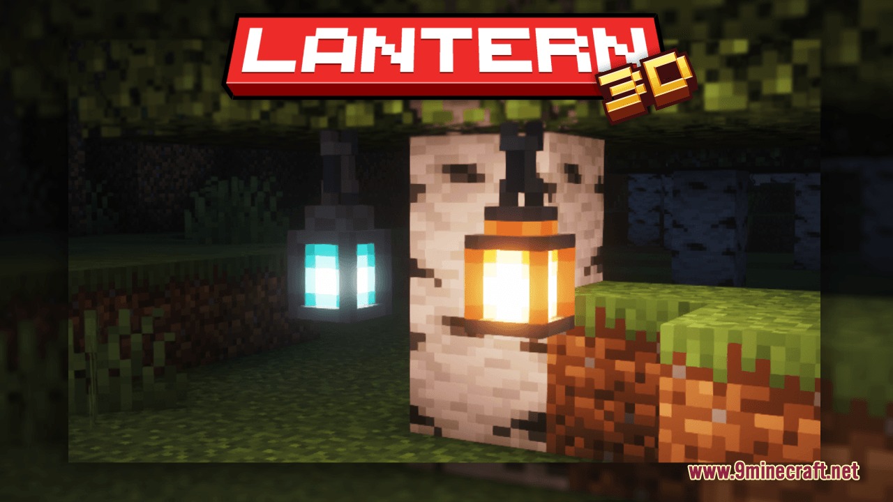 Lantern 3D resource pack featuring detailed models for soul and regular lanterns