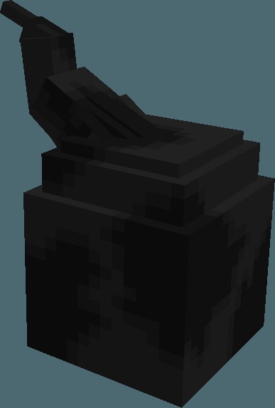 Legendary Evolutions Data Pack Screenshot 1 A dark pixelated legendary monster egg from the Legendary Evolutions data pack