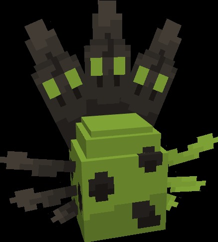 Legendary Evolutions Data Pack Screenshot 4 Green Zygarde egg with black spikes and three dark ghostly heads