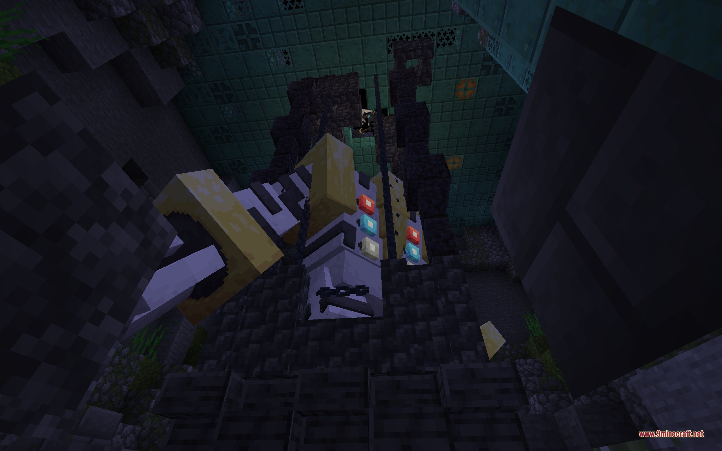 Legends & Myths Data Pack Screenshot 6 A giant Regigigas temple constructed from stone and gold blocks in a cave