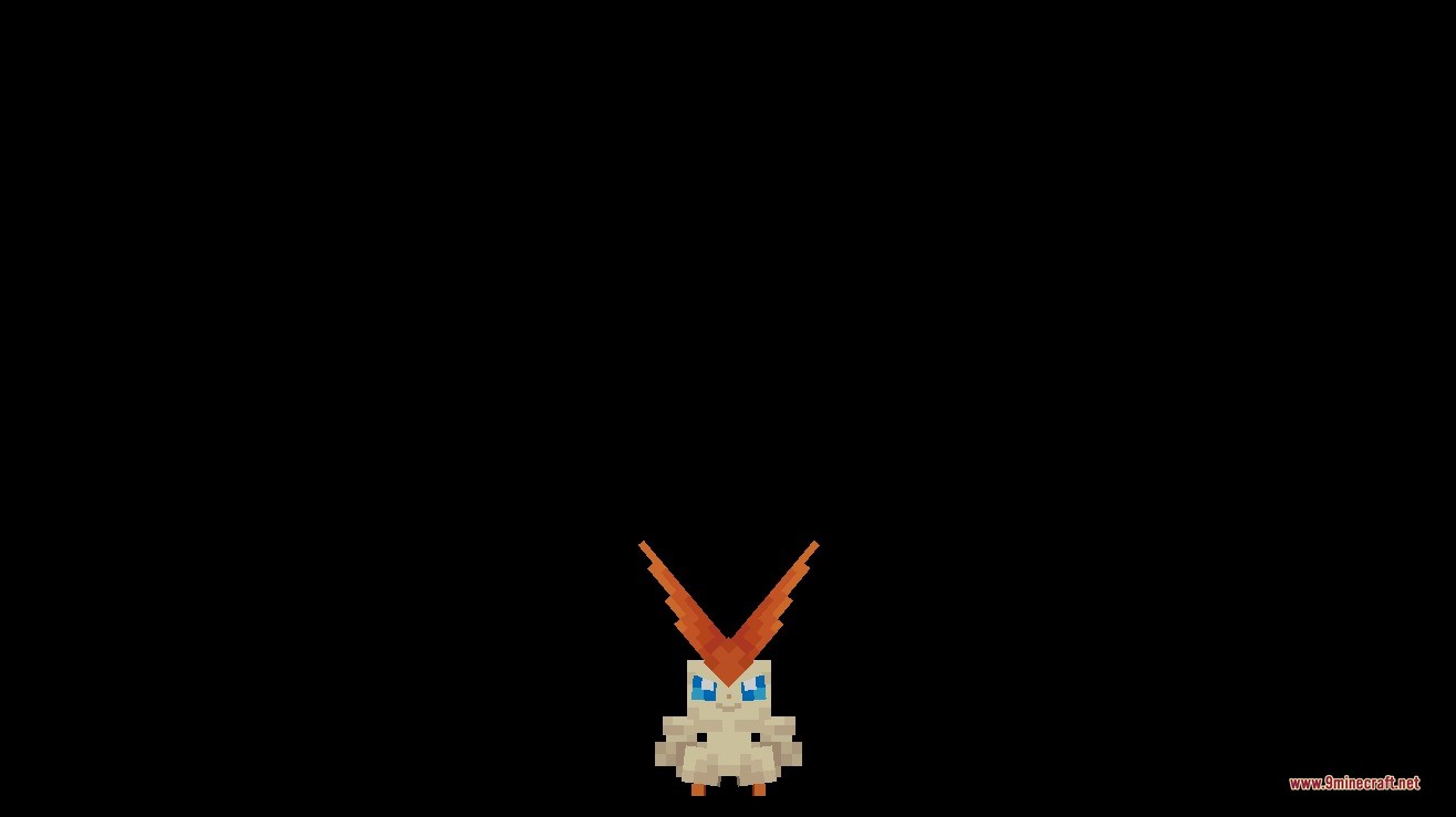 Liberty Garden Data Pack Screenshot 2 Close up view of the custom Victini model from Liberty Garden Data Pack