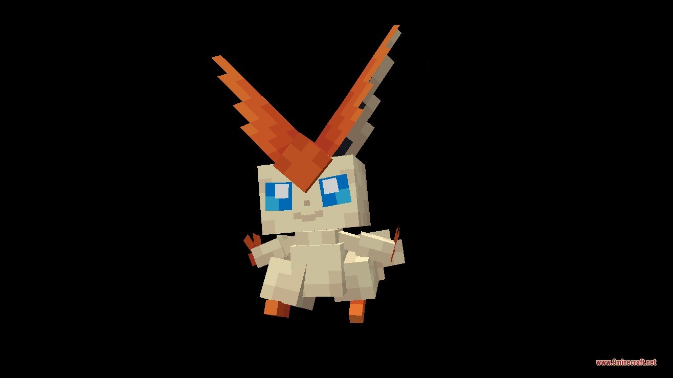 Liberty Garden Data Pack Screenshot 4 The Liberty Garden Victini model shown against a solid black background
