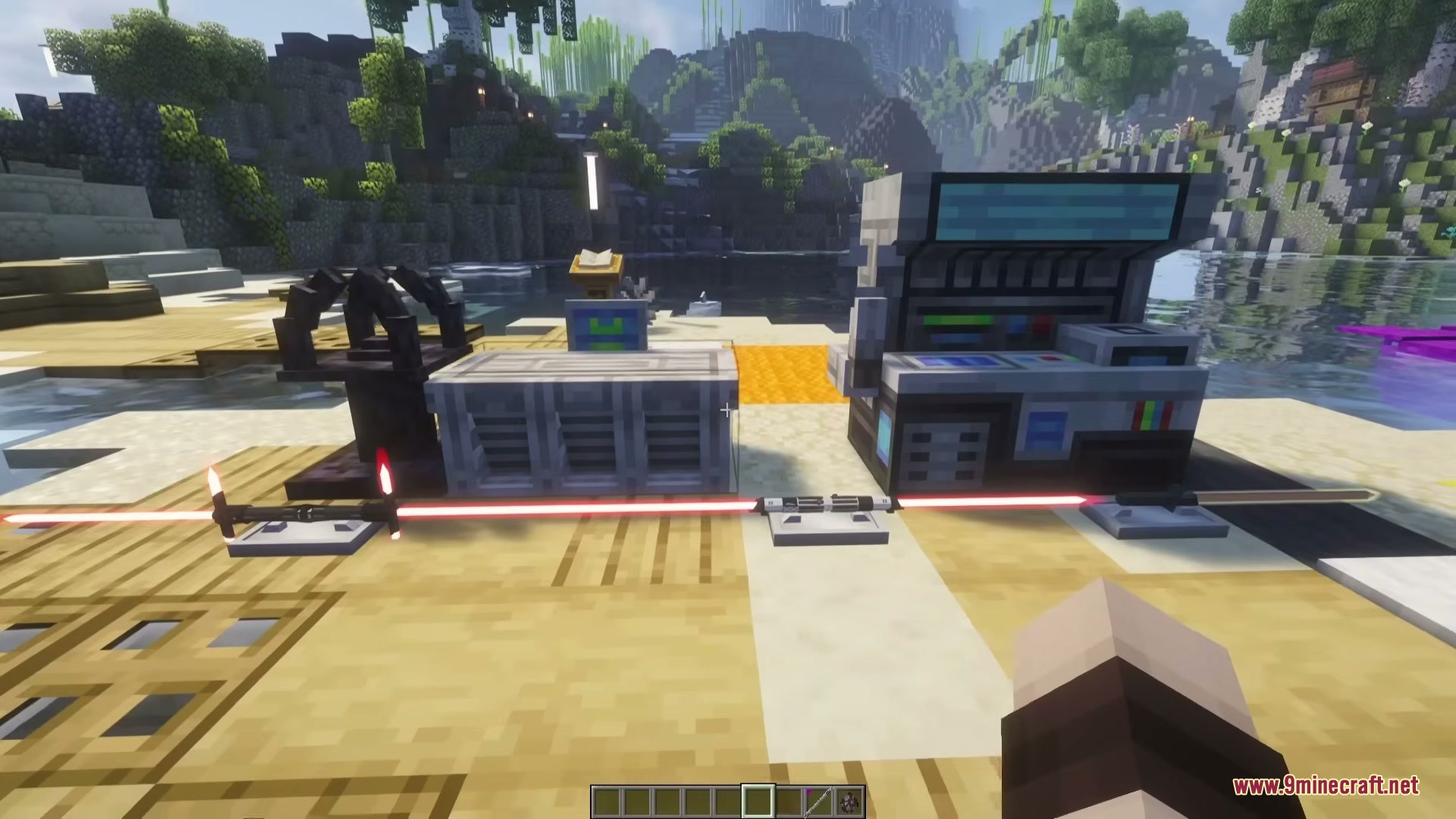 Light Saber Reforge Mod Screenshot 2 Light Saber Reforge Mod features custom energy weapons and crafting stations