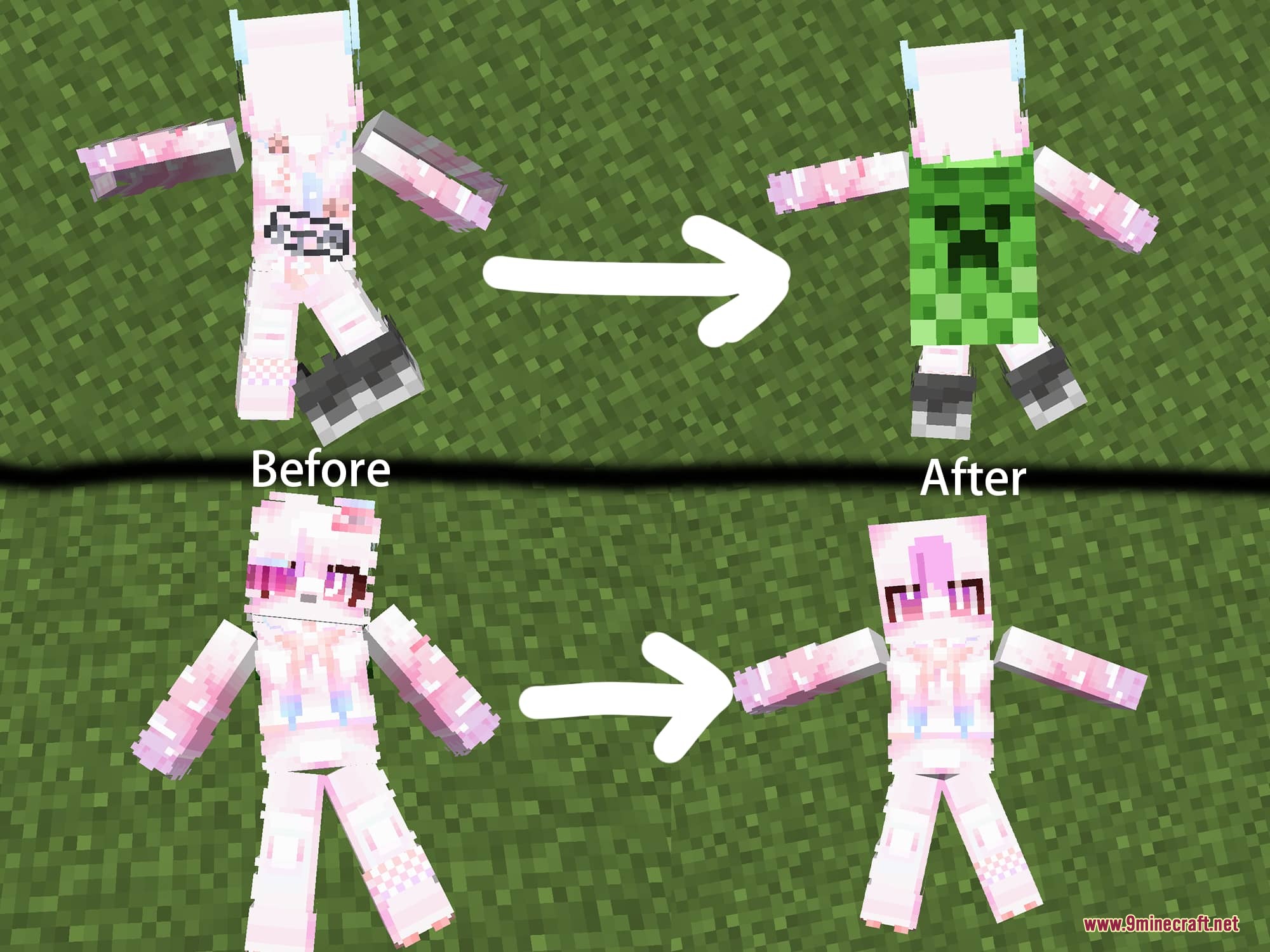Limp Body Overhaul Mod fixes visual bugs on player skin models