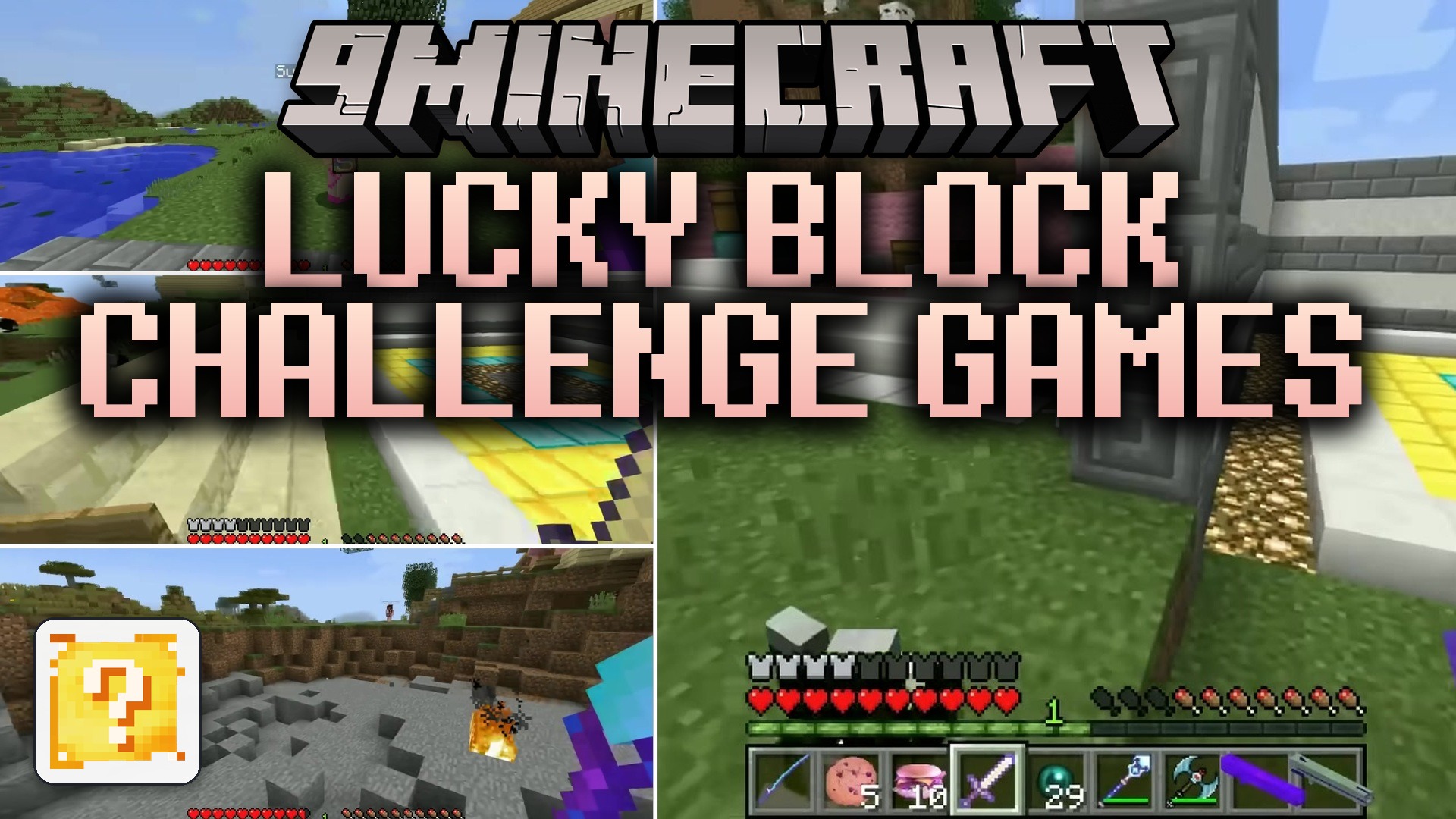 Lucky Block Challenge Games Map (26.2, 1.20.1) – Break Blocks, Survive Chaos!