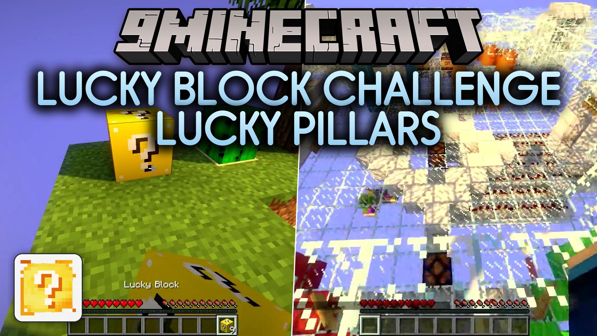 Lucky Block Challenge Lucky Pillars Map (26.2, 1.20.1)