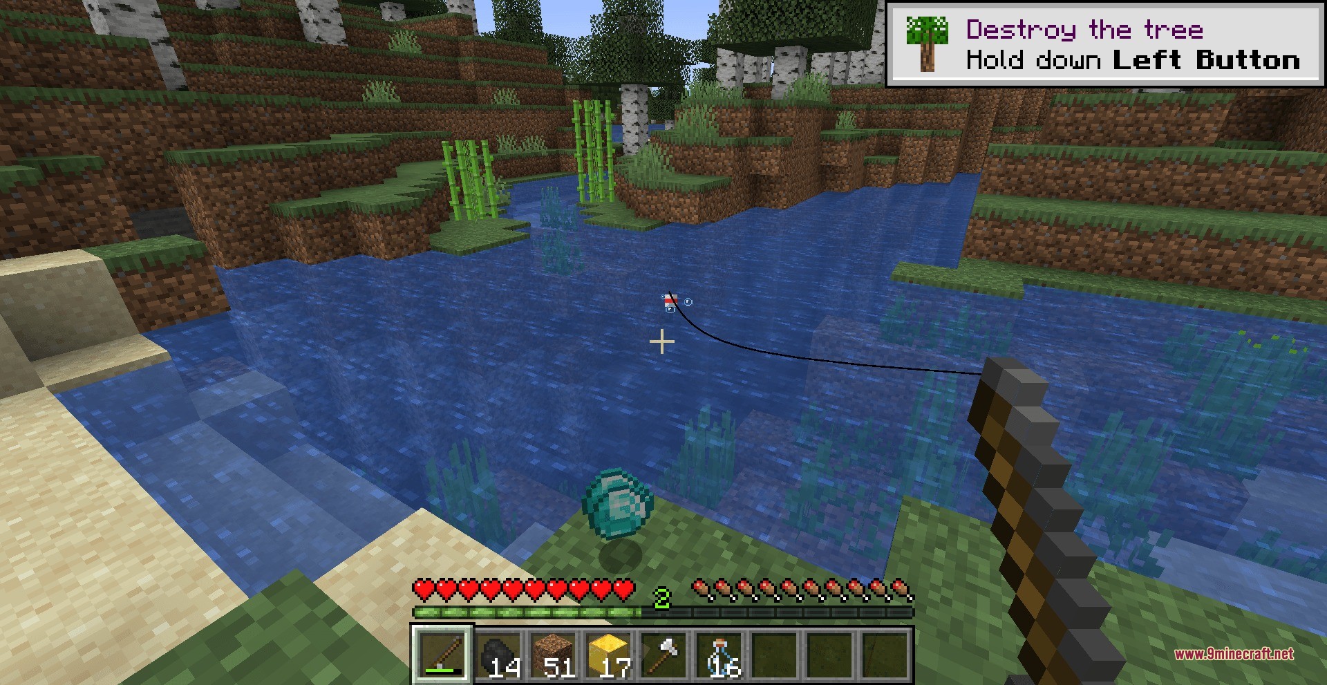 Lucky Fishing Rod Data Pack (26.2, 1.21.1) – Catch Random Treasures — screenshot 1