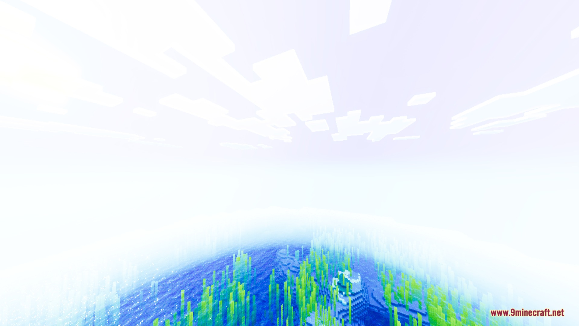 Lumenix Prism Visuals Shader Screenshot 5 Bright underwater scene with green kelp and highly saturated lighting in the ocean