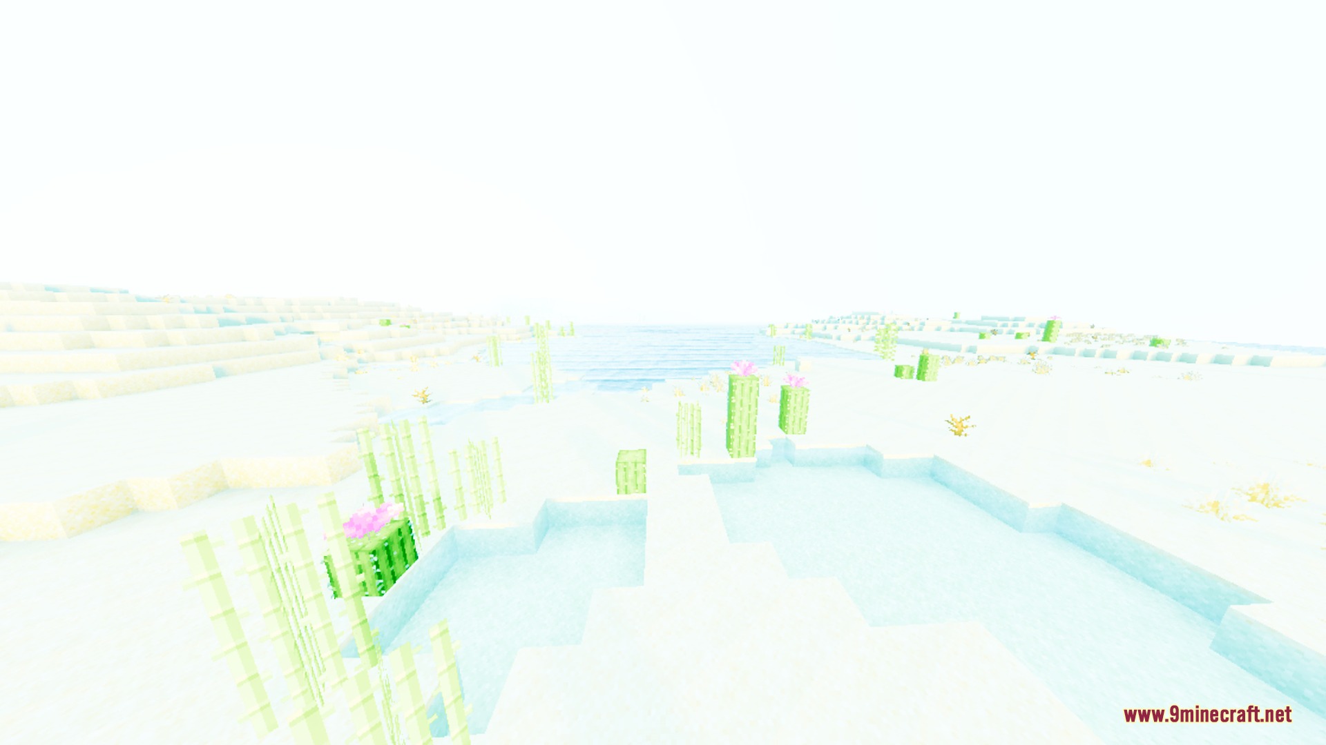 Lumina Prime Renewed Shader Screenshot 9 Lumina Prime Renewed shader showing bright cinematic lighting in a desert