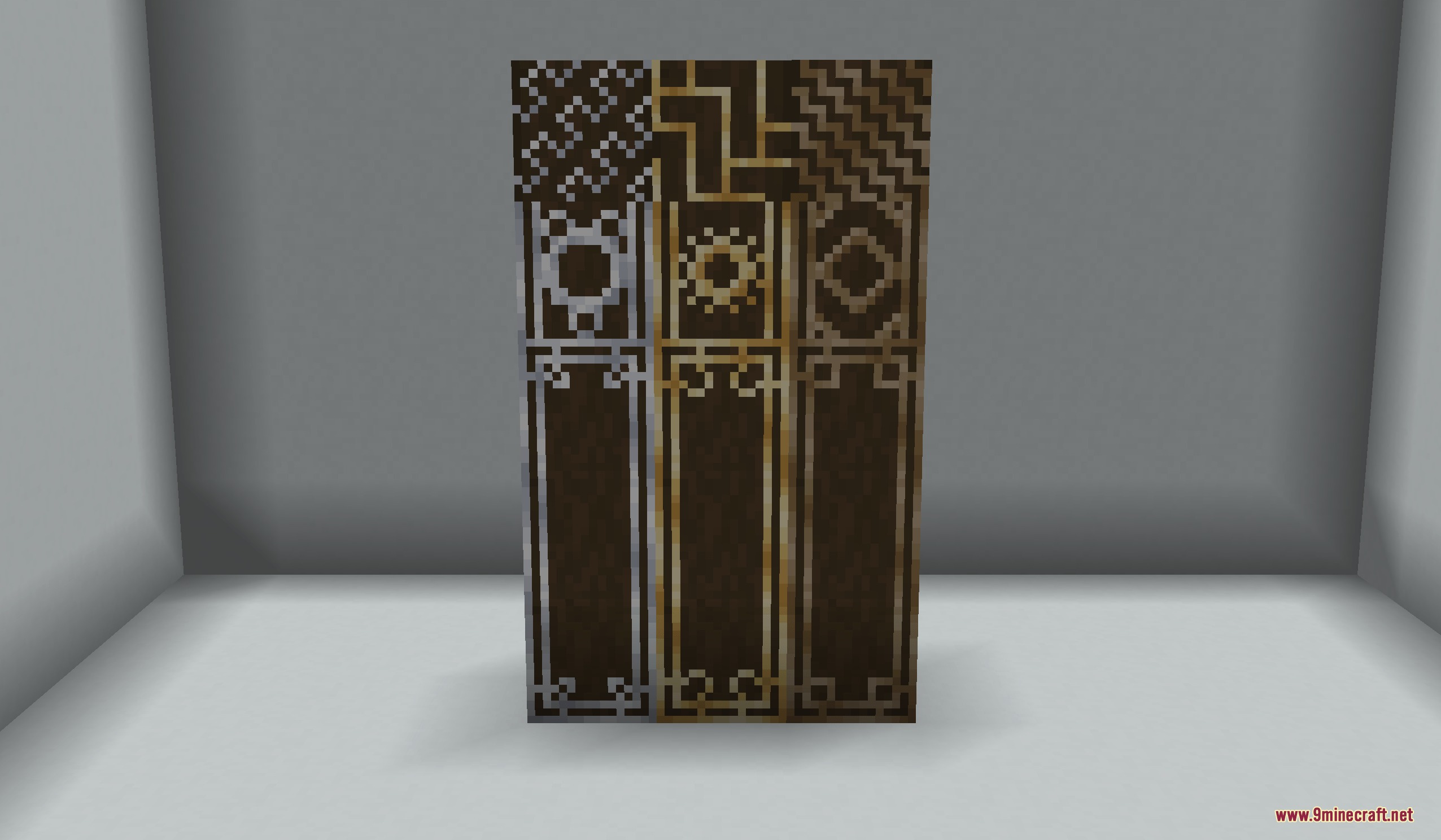 Three decorative wall panels with intricate patterns from Luxury Decor Mod