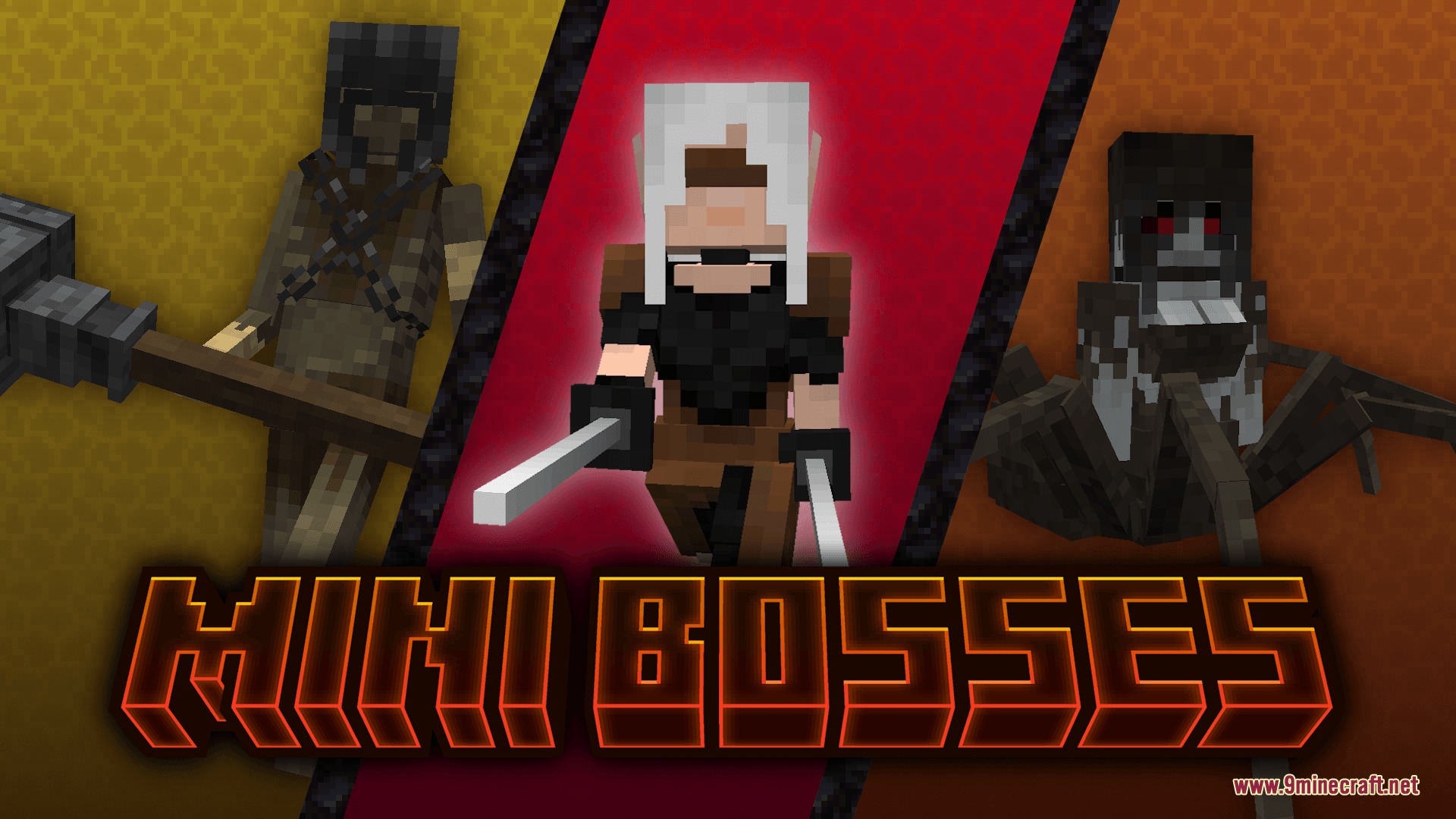 MC Endgame Mod Screenshot 2 Three custom mini bosses with unique models and textures for challenging combat encounters
