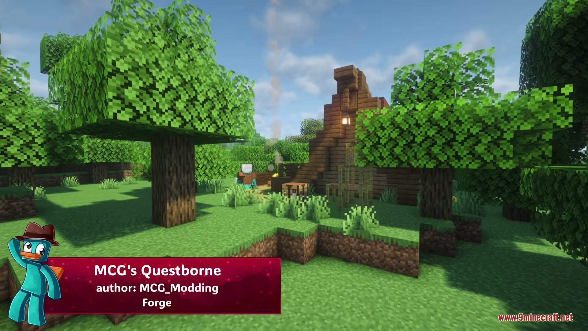 MCG's Questborne Mod Screenshot 1 MCG Questborne mod adds RPG campsites that spawn naturally in the Minecraft world
