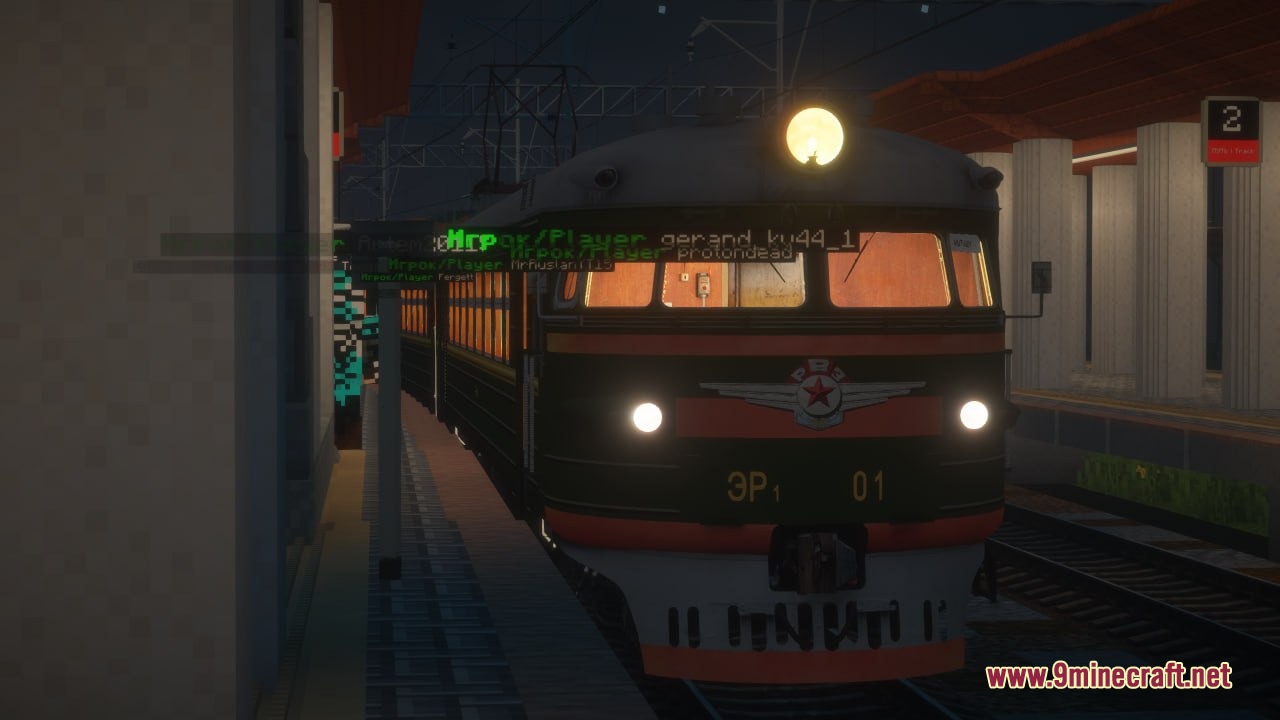 MTR NTE International Train Pack Resource Pack Screenshot 3 MTR NTE International Train Pack adds realistic Russian trains to Minecraft