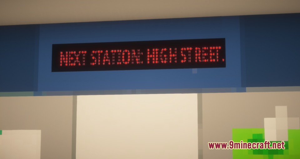 MTR3 4 CP Lisbon Suburban Trains Pack Resource Pack Screenshot 4 A digital display inside the train showing the next station name