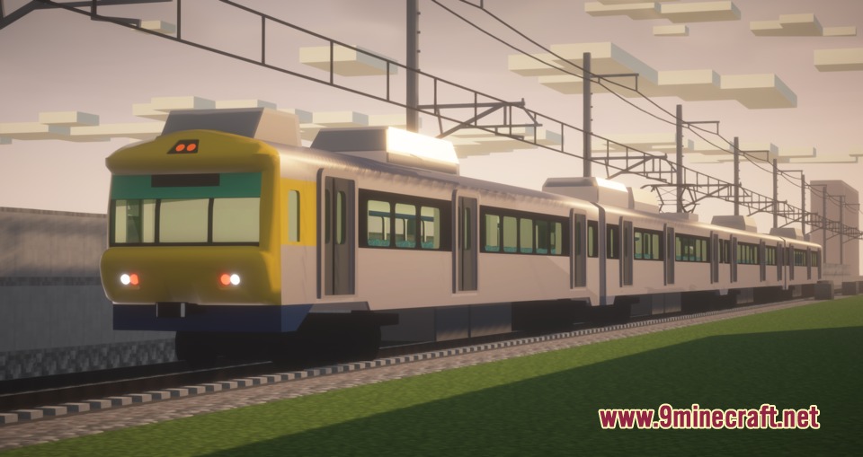 MTR3 4 CP Lisbon Suburban Trains Pack Resource Pack Screenshot 8 A CP Lisbon suburban train unit traveling along the railway tracks