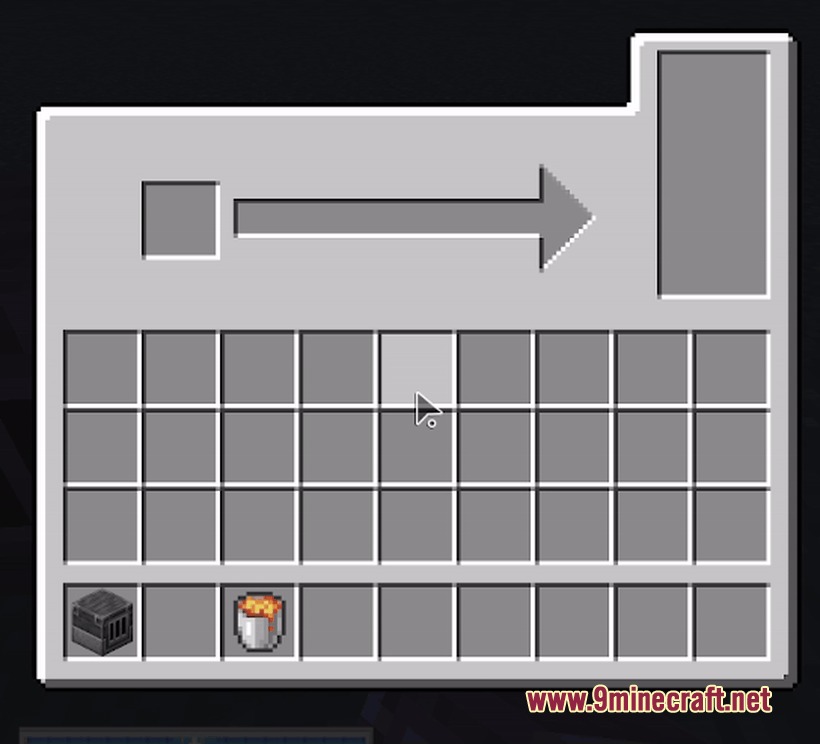 Magic Industries Mod Screenshot 6 Inventory interface displaying a heat generator and lava bucket for power