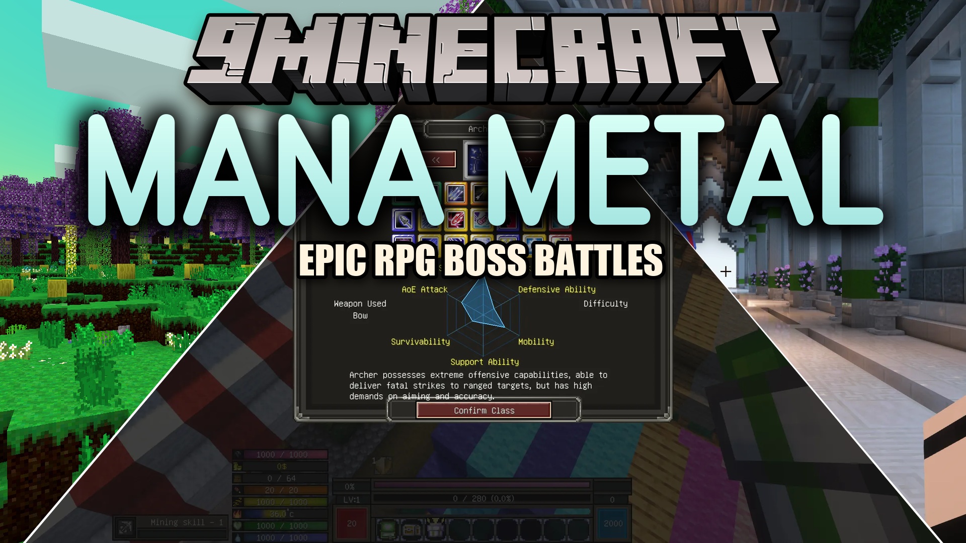 Mana Metal by 草莓龍醬 Mod (1.7.10) – Turn Survival Into an Epic RPG Adventure
