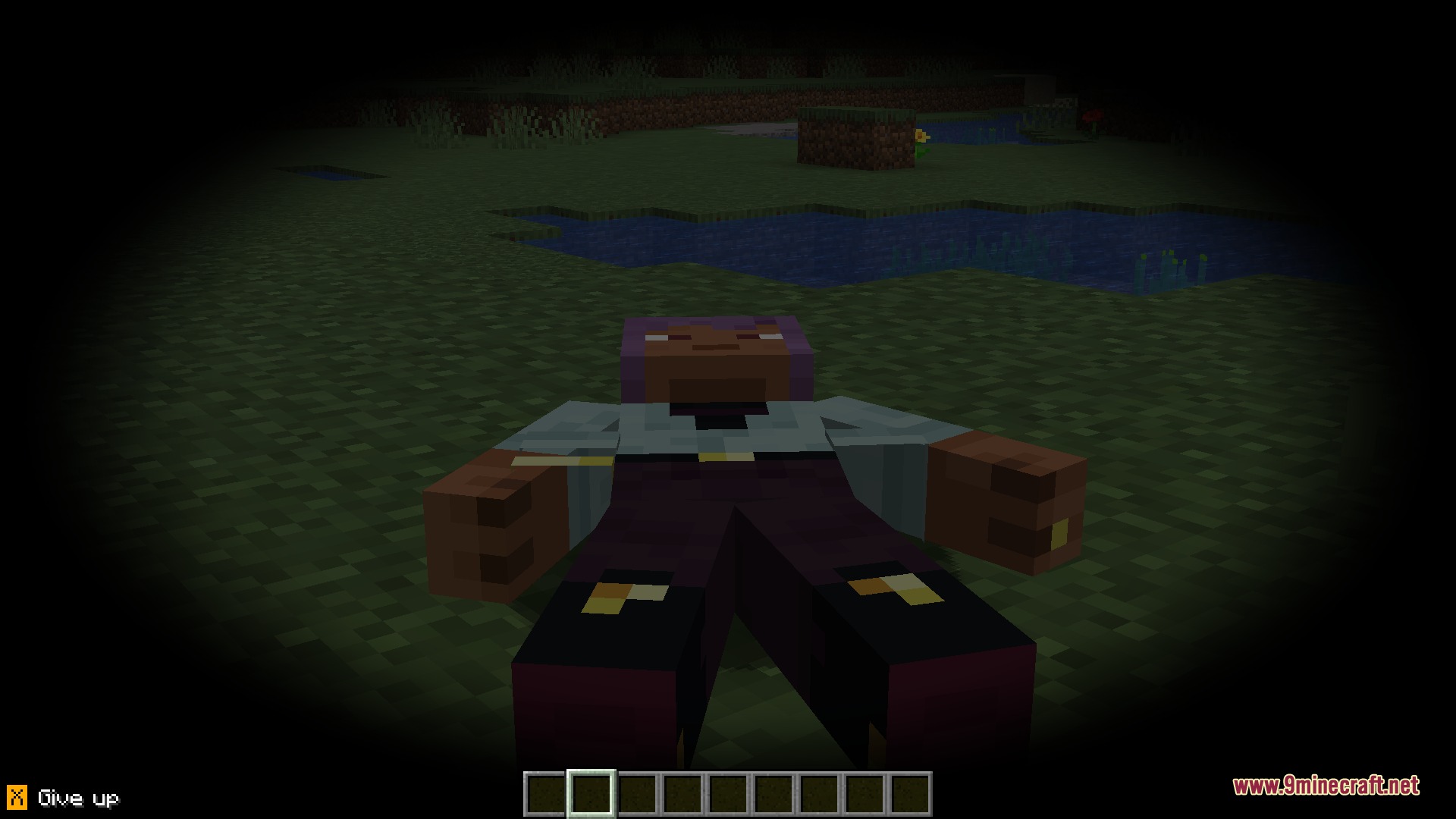 Medical System Mod Screenshot 4 An unconscious player lying on the ground with a give up button