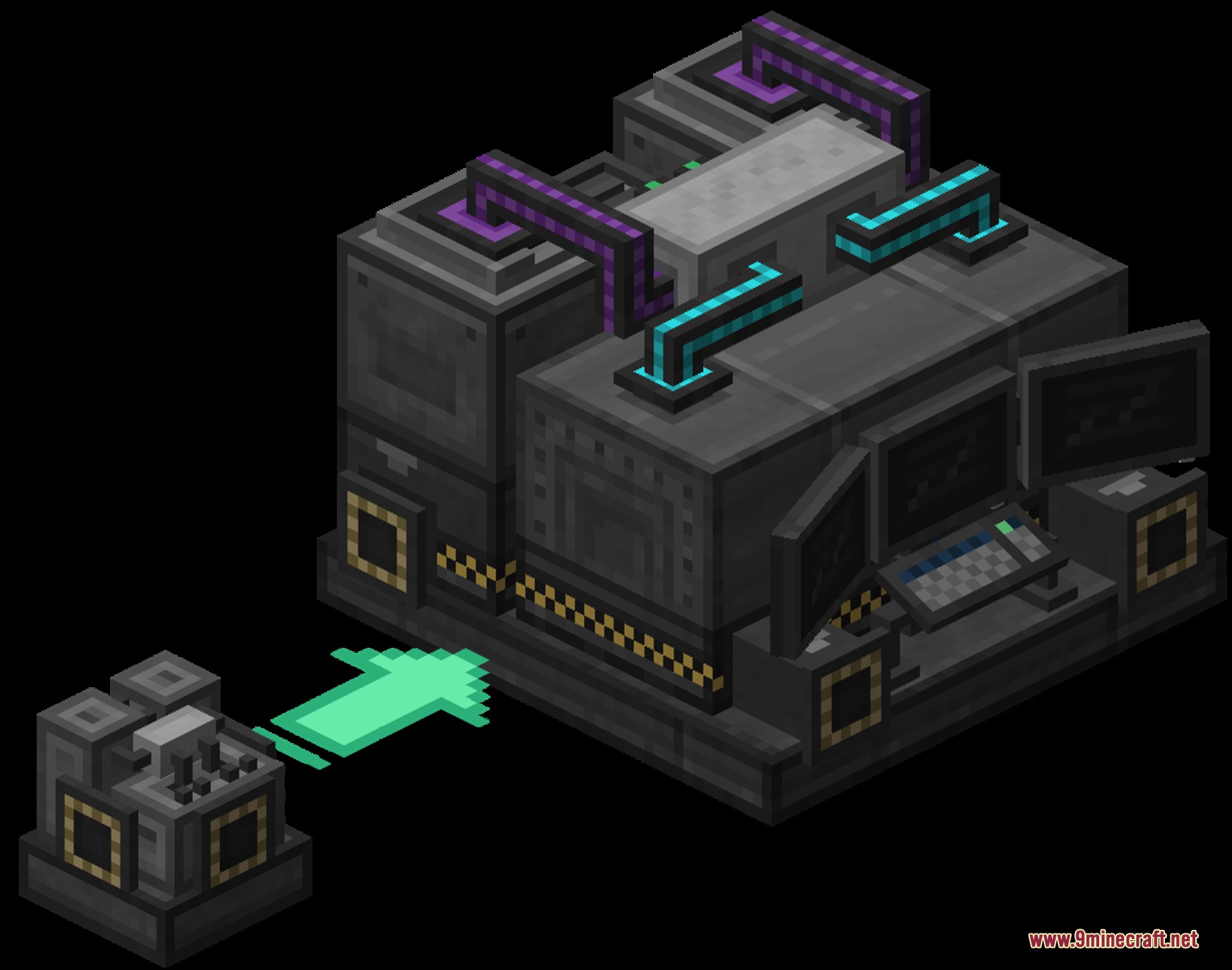 Upgrading a small machine into a large multi block factory with monitors