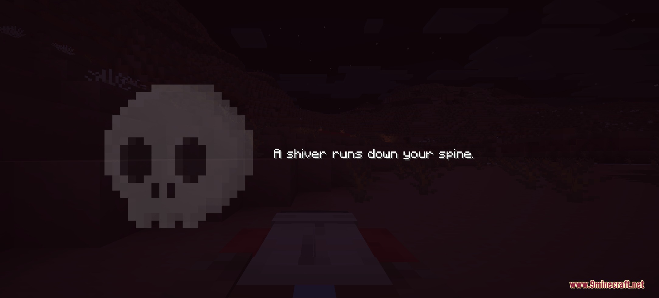 Midnight Thoughts Mod Screenshot 3 A skull icon appears with text saying a shiver runs down your spine