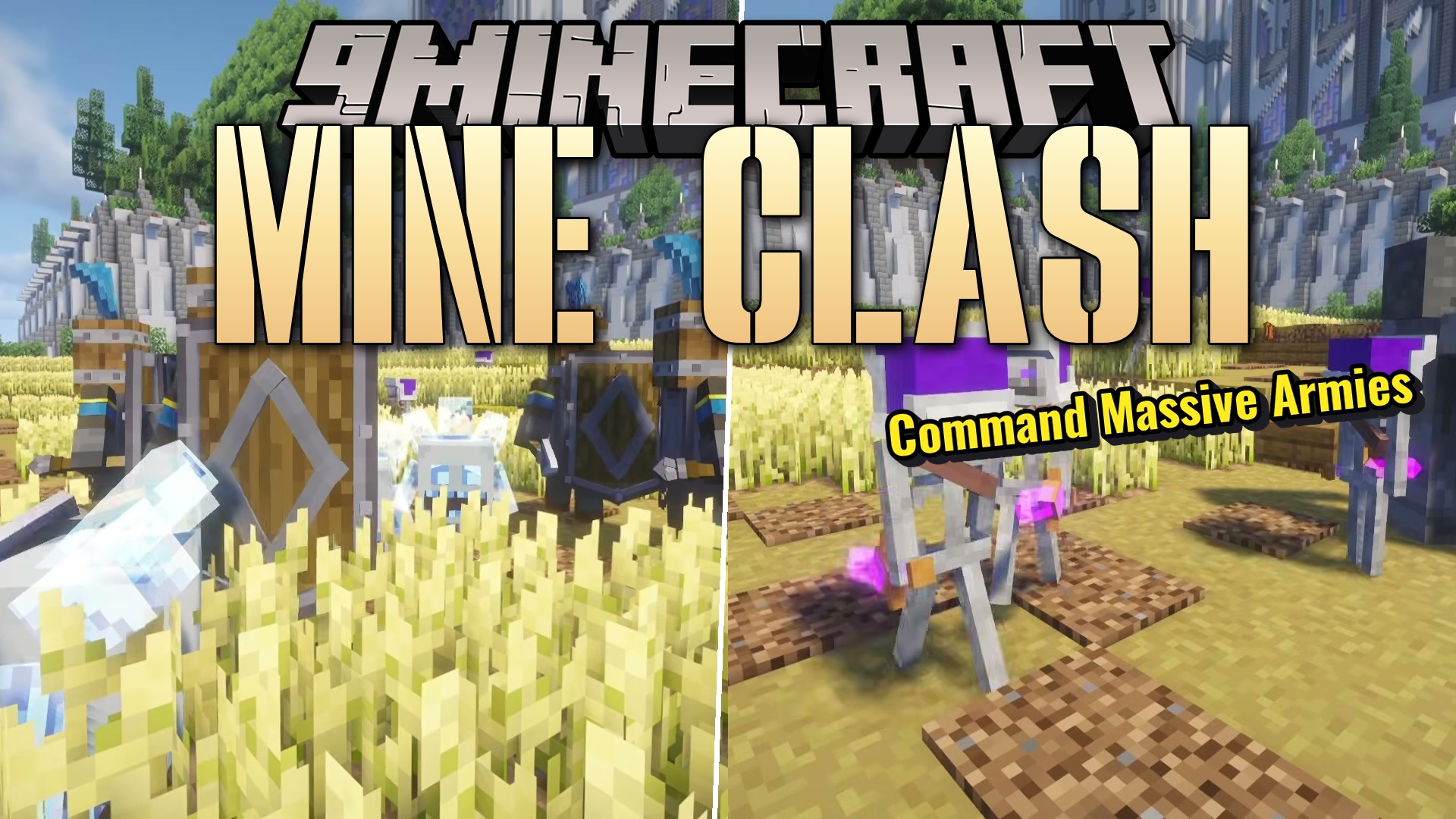 Mine Clash Mod (1.21.1, 1.20.1) – Command Clash Royale Armies