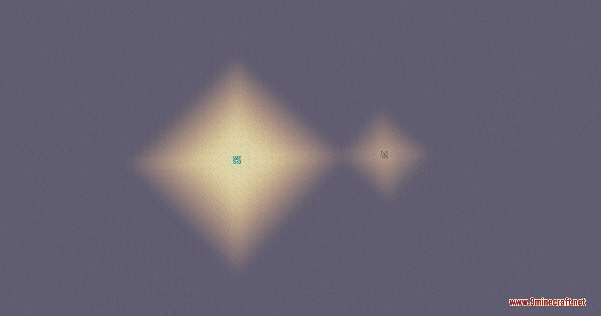 Minecraft Reworked Desgold Gd's Version Mod Screenshot 7 A blurry view of two glowing points in a dark purple sky