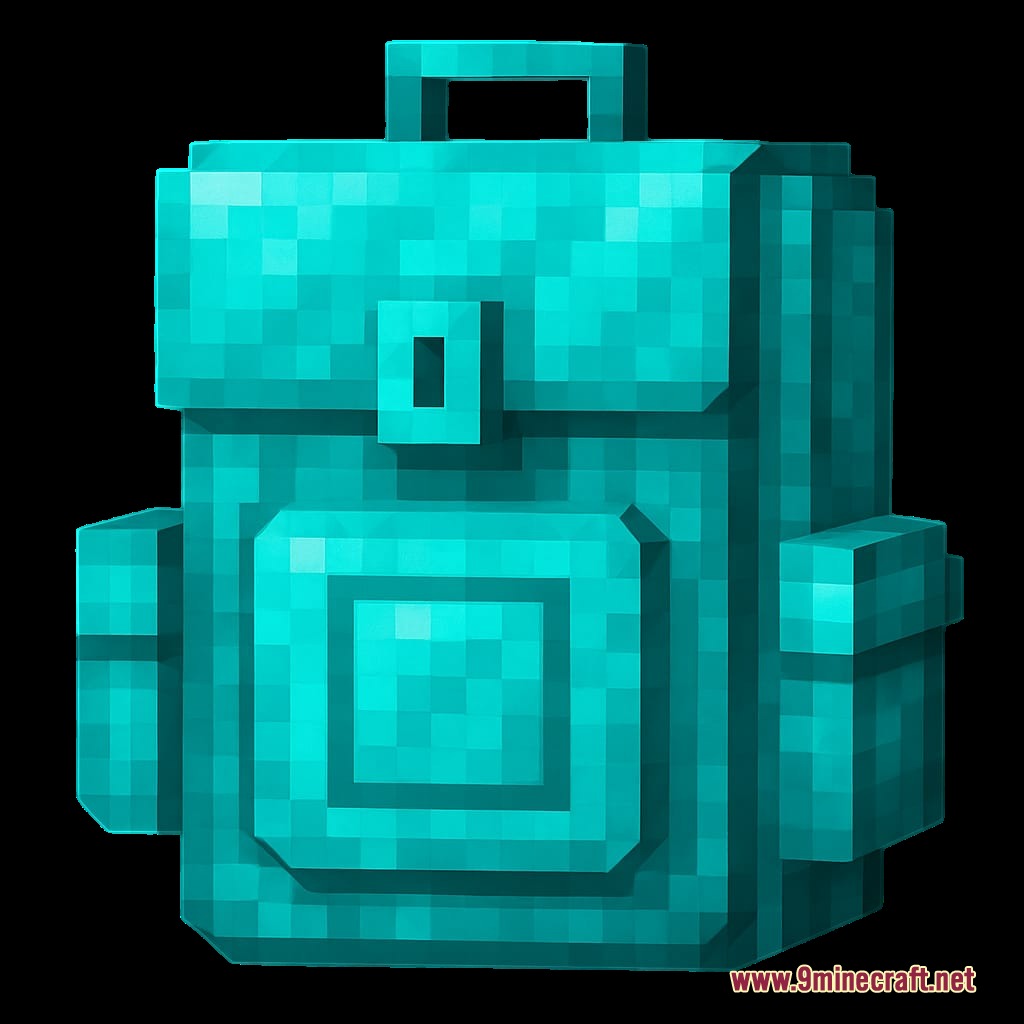 Mineral Backpacks Mod Screenshot 5 A diamond tier storage bag from the Mineral Backpacks Mod