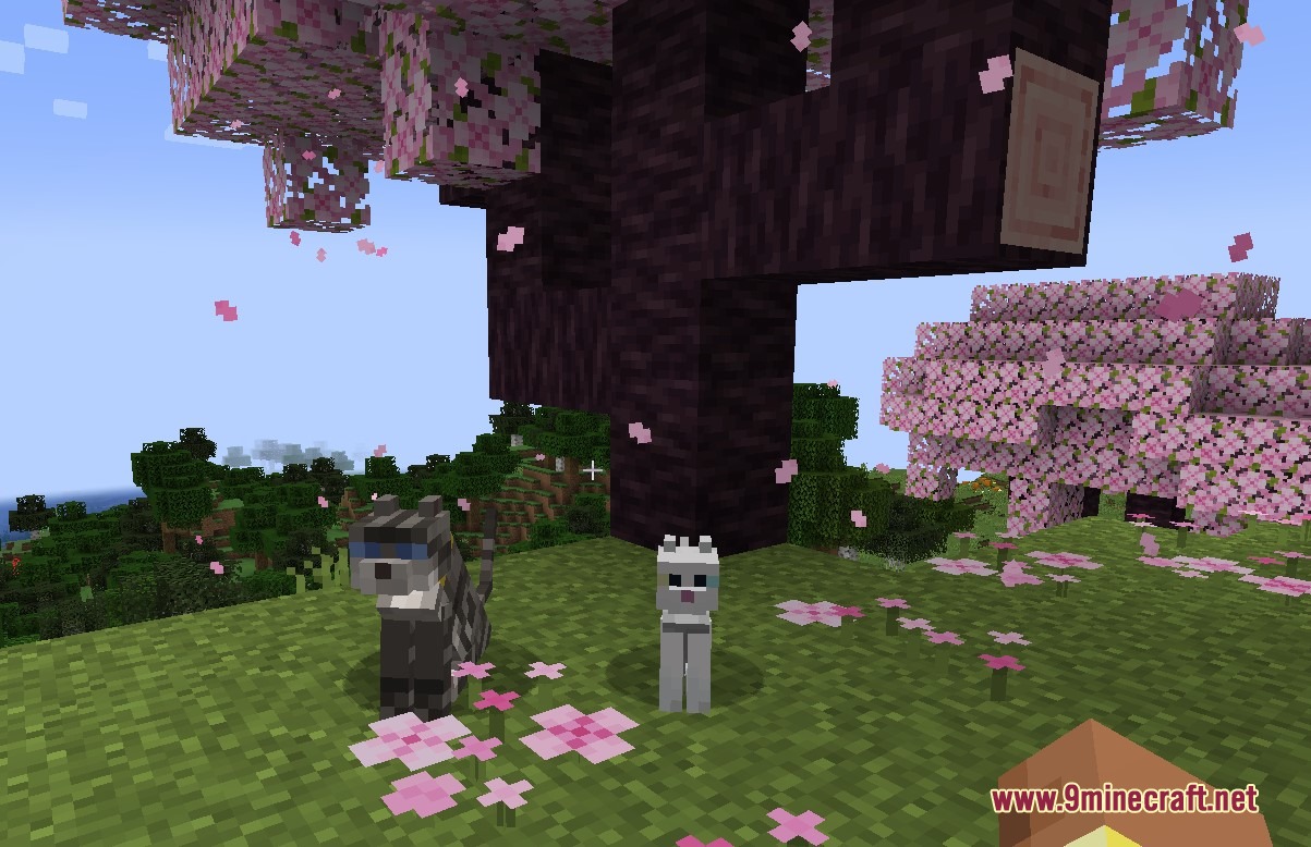 Mistral Whiskers Taiga Mod (1.20.1) – Tame Loyal Combat Cats Across Cold Forests — screenshot 3