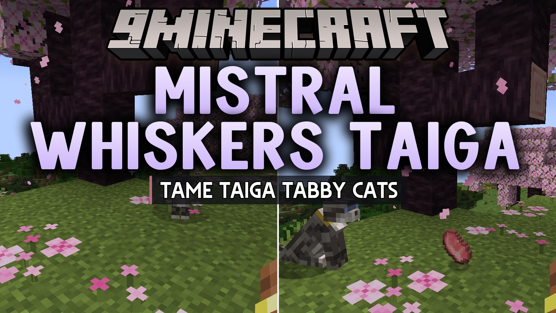 Mistral Whiskers Taiga Mod (1.20.1) – Tame Loyal Combat Cats Across Cold Forests