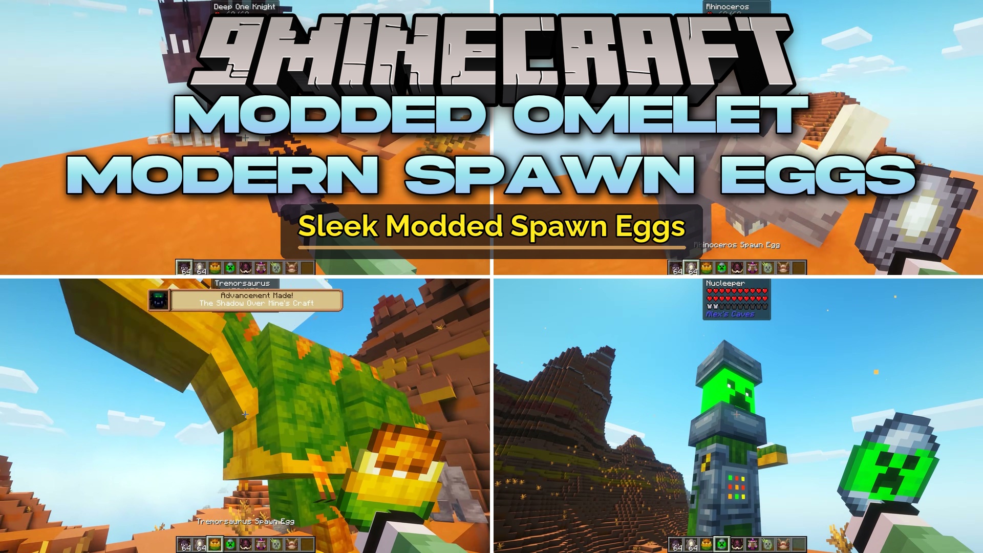 Modded Omelet Modern Spawn Eggs Resource Pack