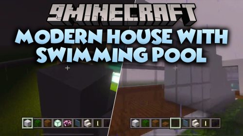Modern House with Swimming Pool Map